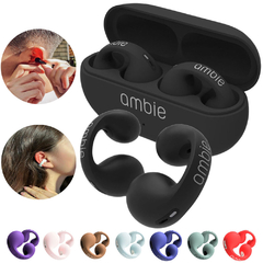 ambie som earcuffs tws fones de ouvido sem fio bluetooth fone de ouvido 5.3 alta fidelidade estéreo esportes gancho mic