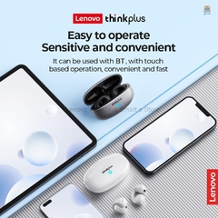 Lenovo XT83II Redução Do Ruído Clipe Auricular Sem Fio De Condução A Ar Chamada De Alta Definição HiFi Estéreo À Prova