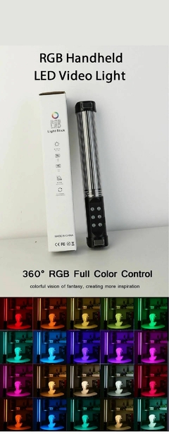 Portátil RGB Magnetic Iluminação Fotografia, Handheld LED Fill Light, Stick Lamp, Vlog, Luz para Vídeo do YouTube, Picture Shooting