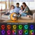 Novo led inteligente bluetooth caixa de som acordar luz da noite ambiente 15w ca