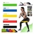 Kit De 5 Bandas Elasticas Isometricas Pro Fitness para Ejercicio y Entrenamiento