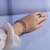 Imagem do Pulseira retrátil 2 em 1, criativa, elástica, girável, dobrável, com strass,