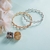 Pulseira retrátil 2 em 1, criativa, elástica, girável, dobrável, com strass,