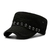 Beckyruiwu adulto hip hop punk rock crânio rebite chapéus pontudos lisos mascu - comprar online