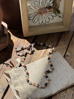 Collar Energía de Perla del Río y piedras naturales - comprar online