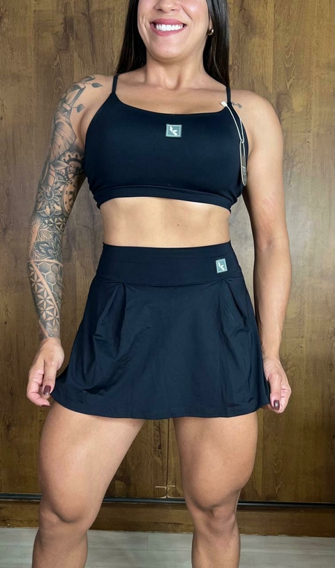 Saia-Short Luiza Preto