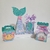 Kit de personalizados Fundo do mar menina (40 peças)