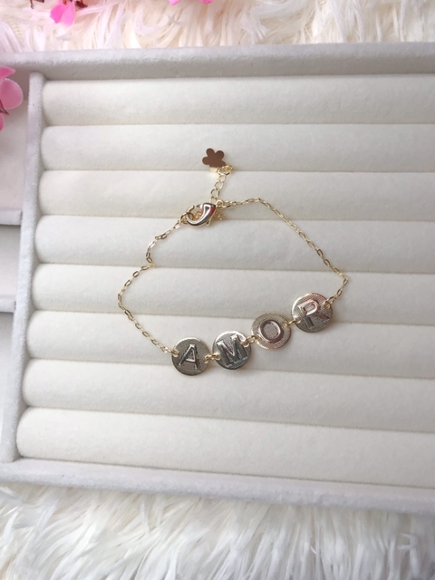 Pulseira Amor Dourado