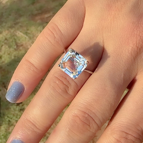 Solitário Kyoto Topázio Branco - comprar online