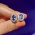 Brinco Tanzanitas e Diamantes - comprar online