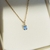Pingente Safira Azul 5x4mm - comprar online