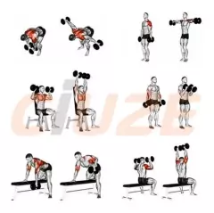Kit Halteres De Anilhas E Barras Fitness - 18 Peças - comprar online