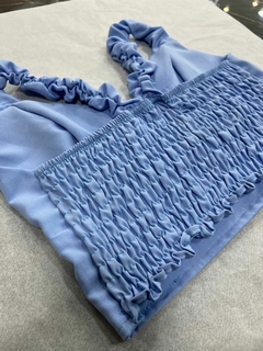 Cropped Elayne Azul - SAGACIA