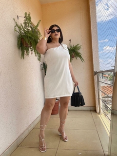Imagem do Vestido Lellis Branco Listrado