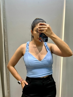 Cropped Elayne Azul