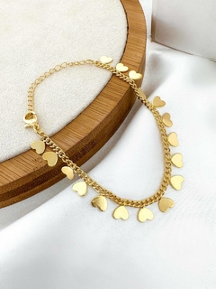 Pulseira chapinha coração