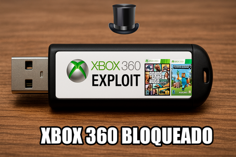 PEN-DRIVE 64 GB XBOX 360 BLOQUEADO - ESCOLHA SEU JOGOS