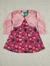 vestido inverno infantil com bolero