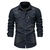 AIOPESON Marca Camisa Denim De Algodão Elástica Masculino Manga Longa Qualidad - comprar online