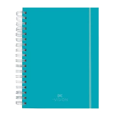 CADERNO CAPA DURA 10X1 80 FOLHAS SMART DAC VISION VERDE