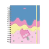 CADERNO CAPA DURA 10X1 80 FOLHAS SMART MINI DAC HELLO