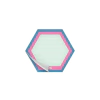 BLOCO ANOTACOES DAC DECORADO HEXAGONO 30 FOLHAS