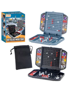 Jogo Batalha Marítima Naval +2 Tabuleiros Brinquedo Infantil - comprar online