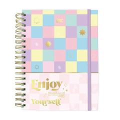 CADERNO CAPA DURA 10X1 80 FOLHAS SMART MINI DAC ENJOY
