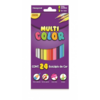 LAPIS DE COR C/24 CORES FABER SEXTAVADO MULTICOLOR