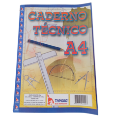 CADERNO TÉCNICO A4 COM MARGEM TAMOIO