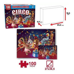 QUEBRA-CABEÇA CIRCO C/100 PEÇAS PAIS&FILHOS - comprar online