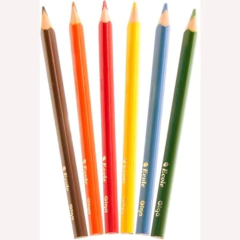 LÁPIS DE COR GIGA C/12 CORES 4MM ECOLE - comprar online