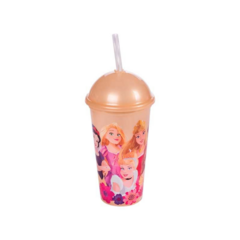 COPO PLASTICO COM CANUDO 500ML PLASUTIL PRINCESS PLASUTIL - comprar online