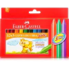 GIZÃO DE CERA JUMBO COM 12+3 CORES FABER CASTELL