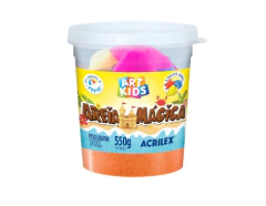 BRINQUEDO AREIA MAGICA ACRILEX 550G LARANJA