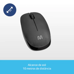 Mouse sem fio usb preto MO251 Multi