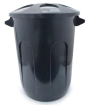 Lixeira Plástica com Tampa Eco Nature 93L Preto