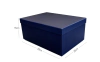 Caixa para presente 35x25x15cm azul/vermelha/preta G