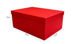 Caixa para presente 35x25x15cm azul/vermelha/preta G - comprar online