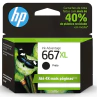 Cartucho HP 667XL Preto Original