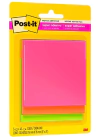 RECADO ADESIVO POST-IT 3M CASCATA 76X76 COM 3 CORES 45 FOLHAS