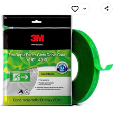 Fita Dupla Face 3M VHB 4910 Ambiente Interno