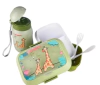 Kit Lancheira Infantil Com Divisória E Talher + Garrafinha