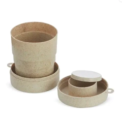 Copo Retrátil Fibra de Arroz 200ml