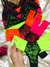 Conjunto de Lingerie Sem Bojo com Elástico Neon na internet