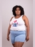 Imagem do Baby Doll Lu Plus Size Cropeed Estampas Personagens Suede