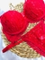 Conjunto Trio Sainha Lingerie Com Bojo Sensual - Tule Poá - loja online