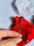 Calcinha Anita - Frase Tanga Rendada com Escrita em Strass - Hericka Lingerie