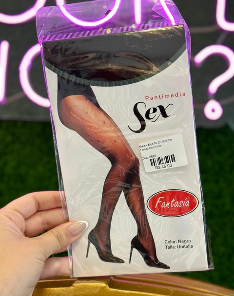 Meia Calça Fio 20 - Lacinho