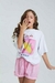 Pijama Lounge Listrado Rosa - L2M na internet
